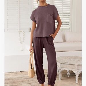 Women's Purple Knit Set